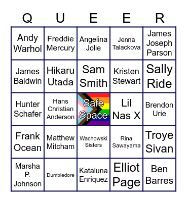 UTSC Queer Orientation Bingo Card