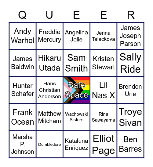 UTSC Queer Orientation Bingo Card
