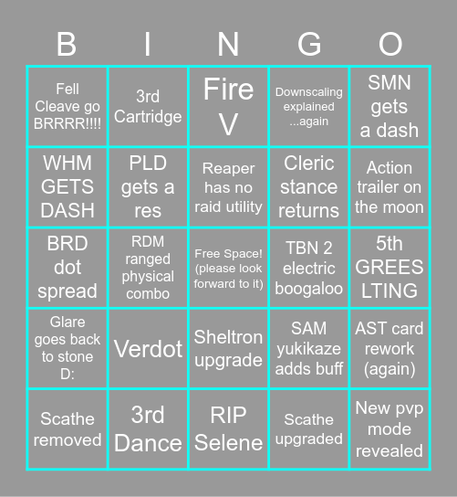 LFP LIVE: Battle Updates Bingo Card