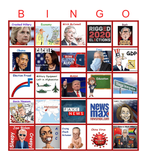 T  R  U  M  P            R  A  L  L  Y Bingo Card