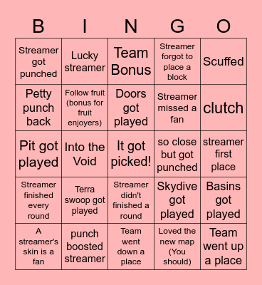 TGTTOSAWAF Bingo Card