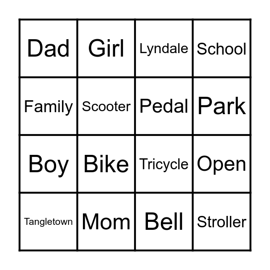 Lyndale Open Streets Bingo! Bingo Card