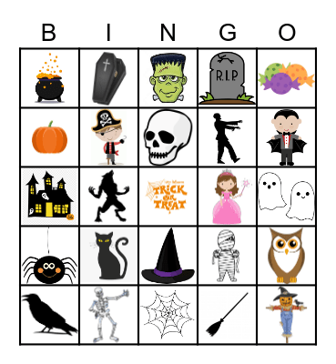 SGW Halloween Bingo Card