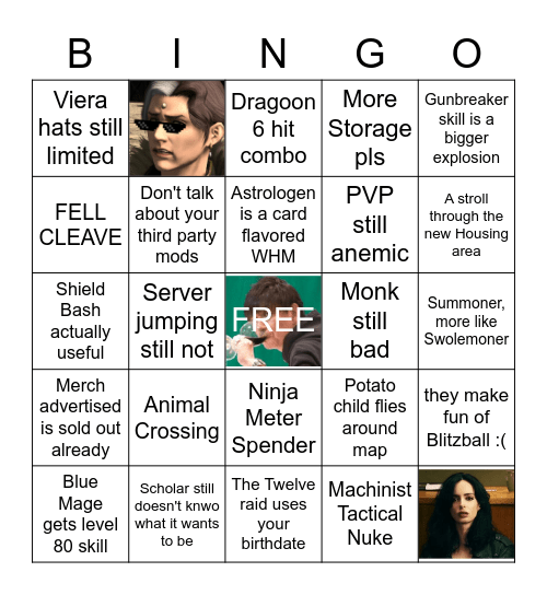 Copium Bingo Card