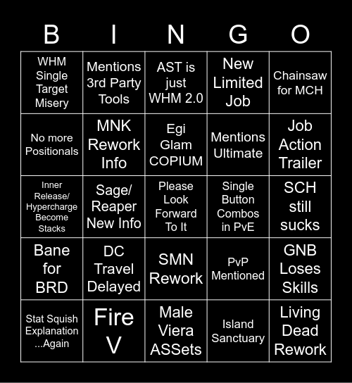 Live Letter Bongo! Bingo Card