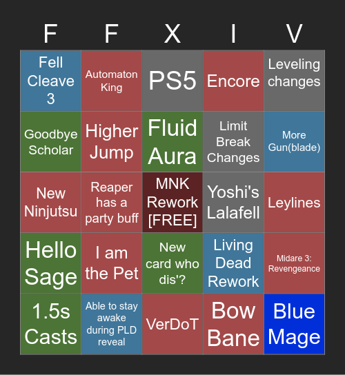 Liveletter LXVI Bingo Card