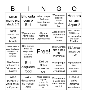 Rito Gomes TEA Bingo Card