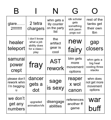 JOB TRAILER TIME Bingo Card