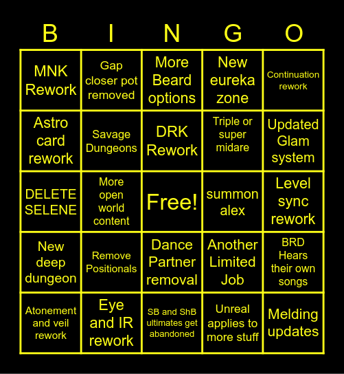 Live Letter Bingo Card