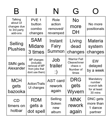 Hardest to win Bingo card EVER Bingo Card