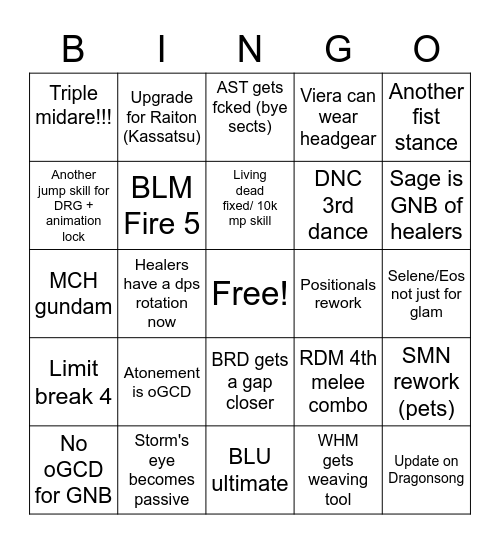 Live letter bingo! Bingo Card
