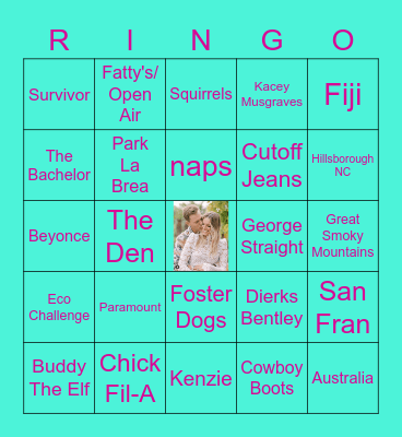We're getting Married!!! Bingo Card