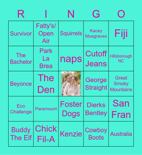 We're getting Married!!! Bingo Card