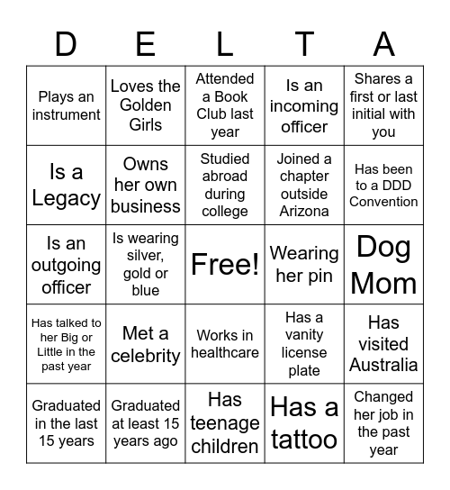 Bingo Card