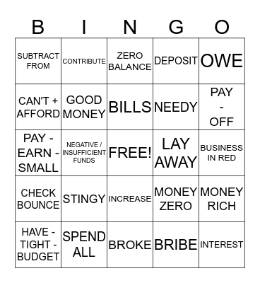DEAF BINGO Card