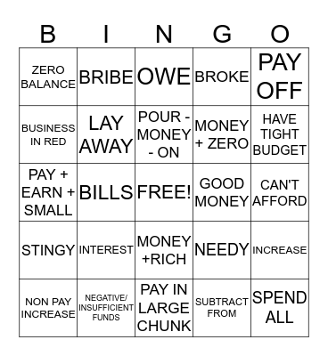 DEAF BINGO Card