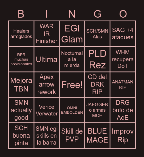 Live Letter Aebon Bingo Card