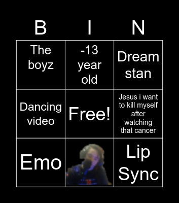 Tiktok bingo Card