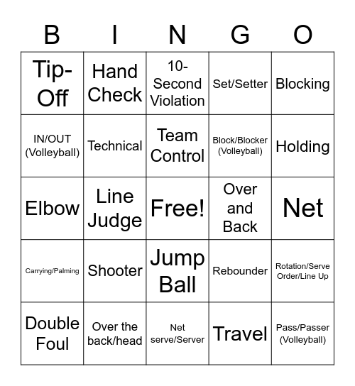 Sports 2.0! Bingo Card