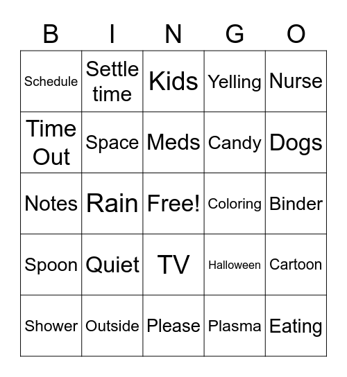 Comet Lounge Bingo Card