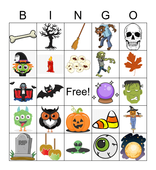 My Halloween Bingo Card