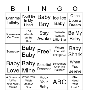 Baby LeBlanc Bingo Card