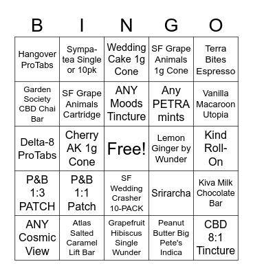 APOTHECARIUM BINGO Card