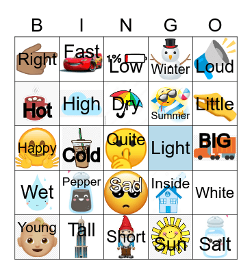 OPPOSITE DAY Bingo Card