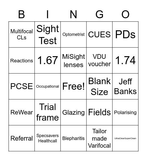 Huddle Bingo! Bingo Card