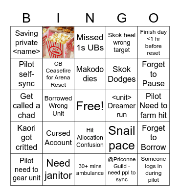 September CB Day 2 Bingo Card