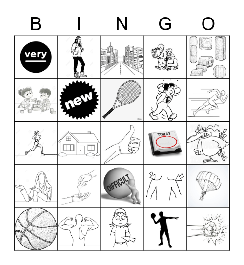 Salut Mon Ami - vocab. Bingo Card