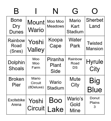 Lottie ROUND 2 Mario Kart Bingo Card