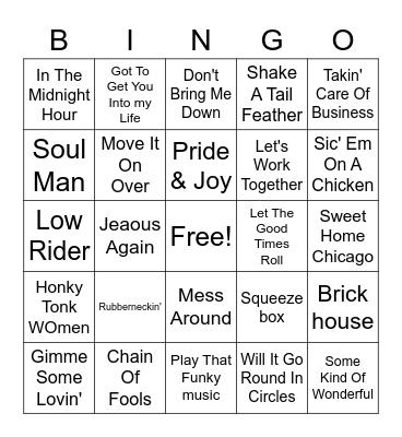 Elks  Misc. #2 Bingo Card