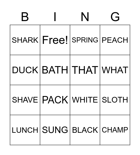 Bingo Card