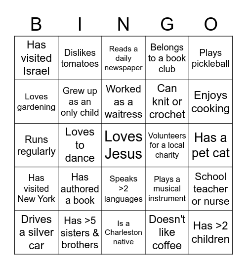 Titus 2 Bingo Card