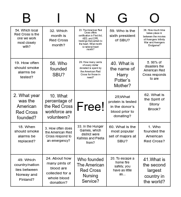 ARCC Bingo Card