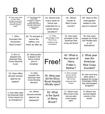 ARCC Bingo Card