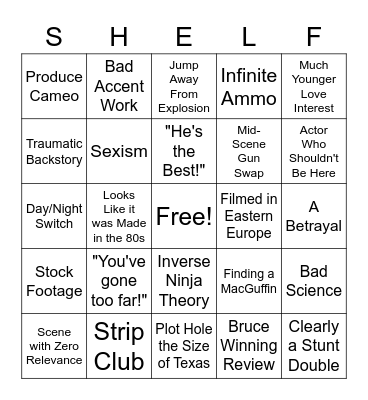 ACTION Bingo Card