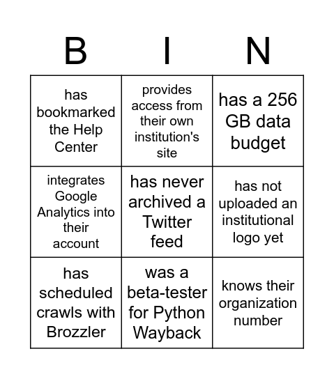 FIND a parther who... Bingo Card