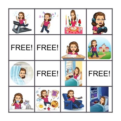 MY DAILY ROUTINE Bingo Card