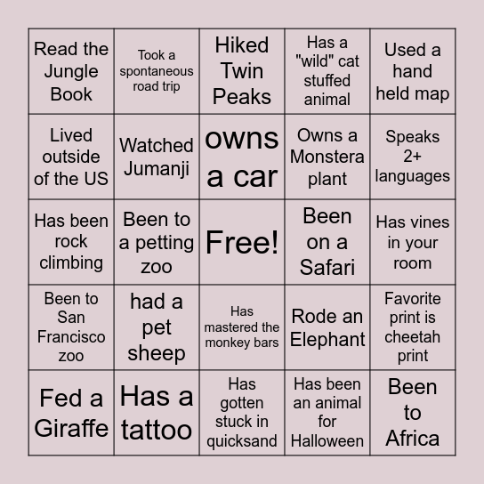 Bingo Card
