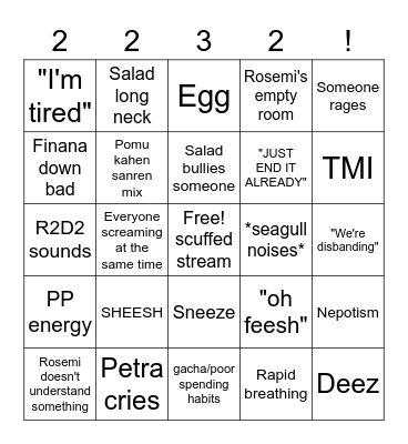 Collab Bingo Card