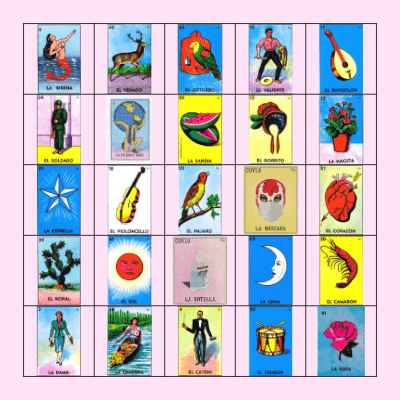 Loteria Bingo Card