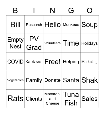 Karena Thek BINGO Card