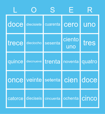 Deans Bingo Card Bingo Card