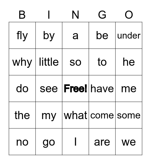 EX R1/2/3 Bingo Card