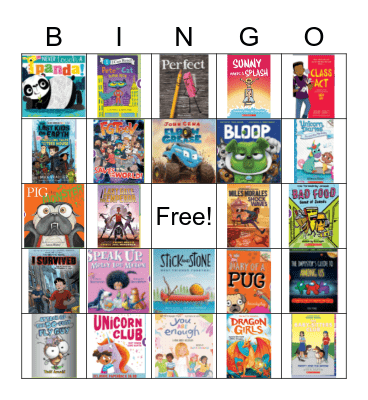 Book Fair Bingo Card