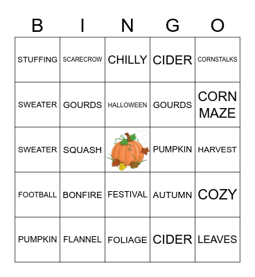 FALL Bingo Card