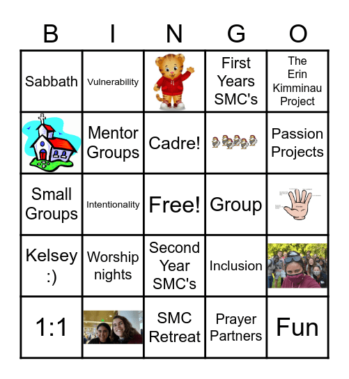 SMC Cadre edition of Bingo Card