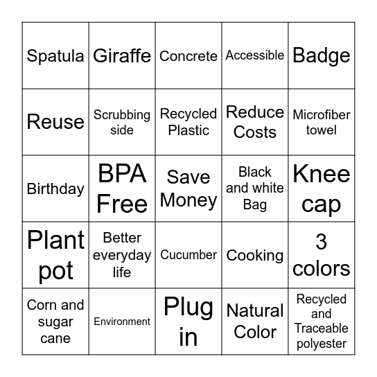 Coworker Party! Bingo Card